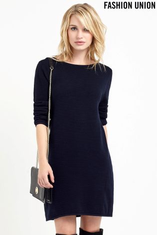 Fashion Union Ribbed Dress